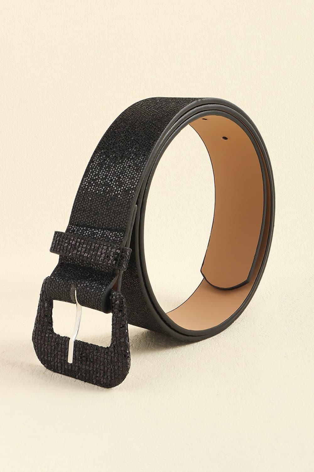 Glitter PU Leather Belt - 808Lush