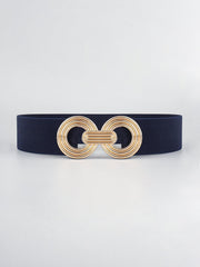 Geometric Buckle Elastic Wide Belt - 808Lush