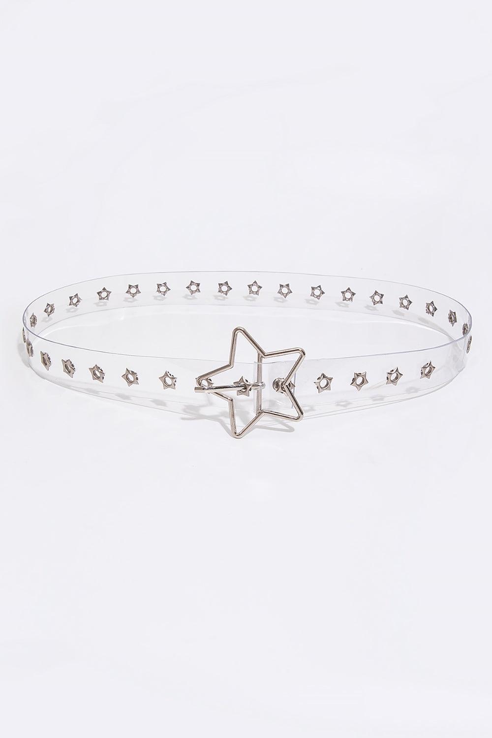 Adjustable PVC Star Shape Buckle Belt - 808Lush