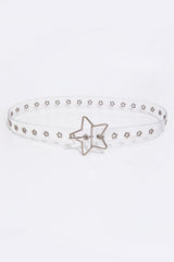 Adjustable PVC Star Shape Buckle Belt - 808Lush