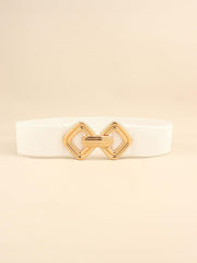 Geometric Buckle Elastic Wide Belt - 808Lush