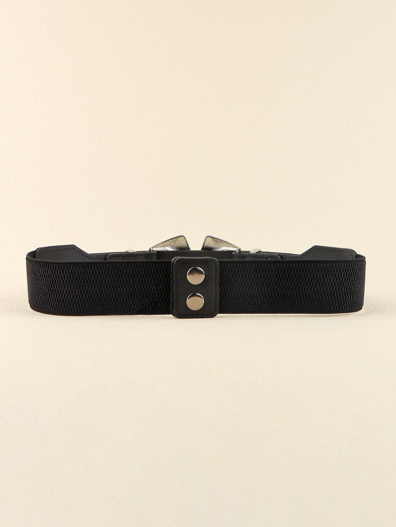 Double Buckle PU Leather Belt - 808Lush