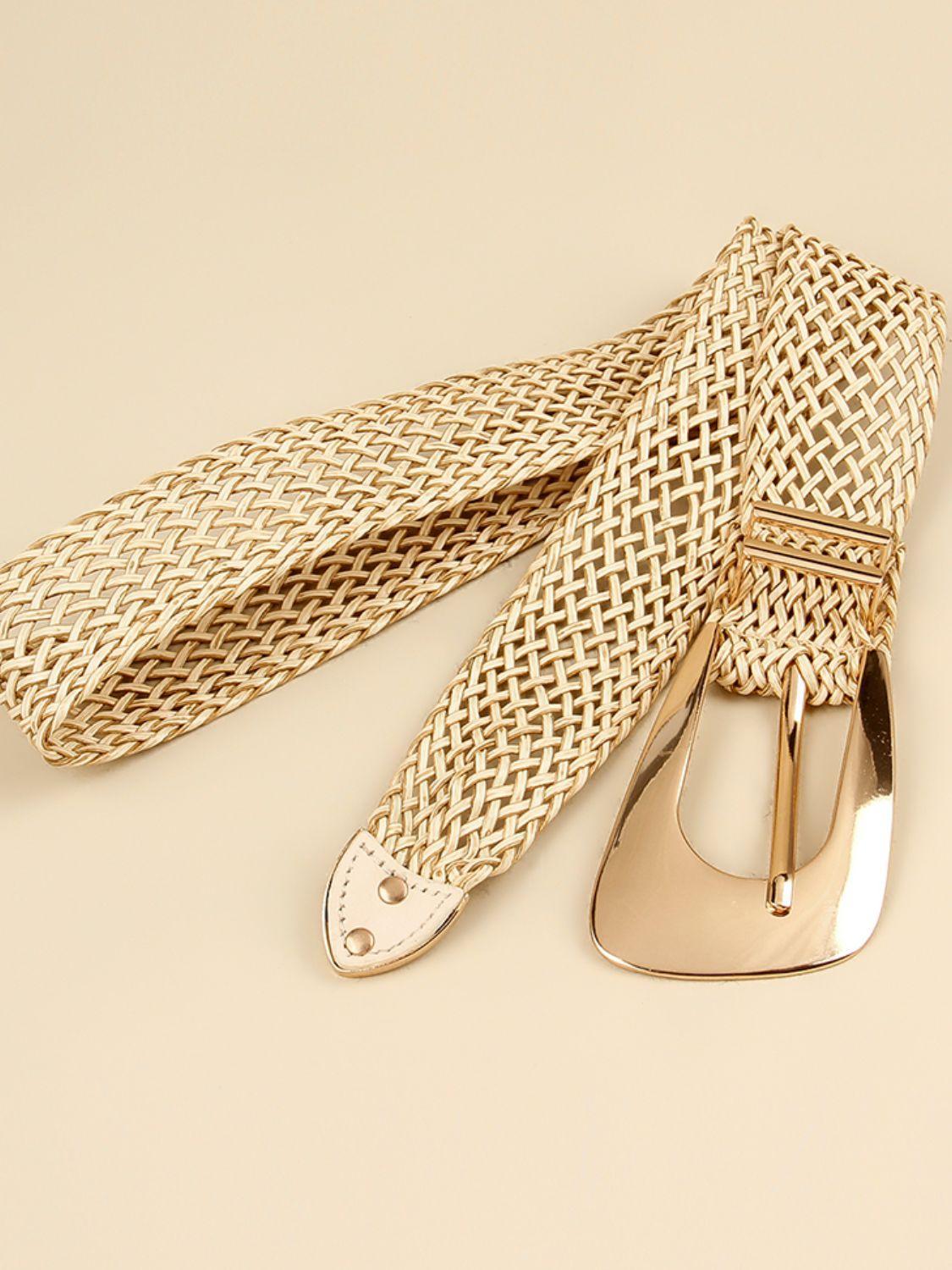 Irregular Buckle Braid Belt - 808Lush