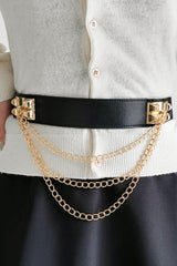 Elastic Belt with Chain - 808Lush