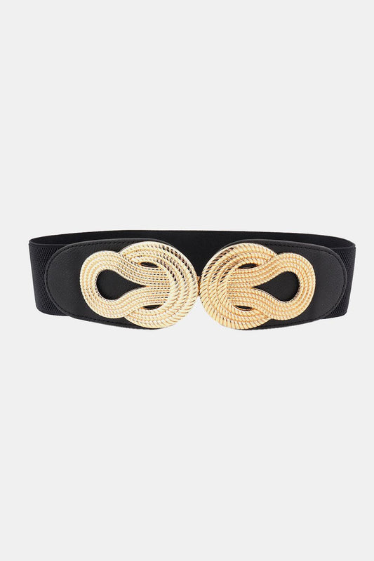 Twisted Alloy Buckle Wide Belt - 808Lush