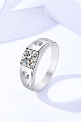 1 Carat Moissanite 925 Sterling Silver Ring - 808Lush