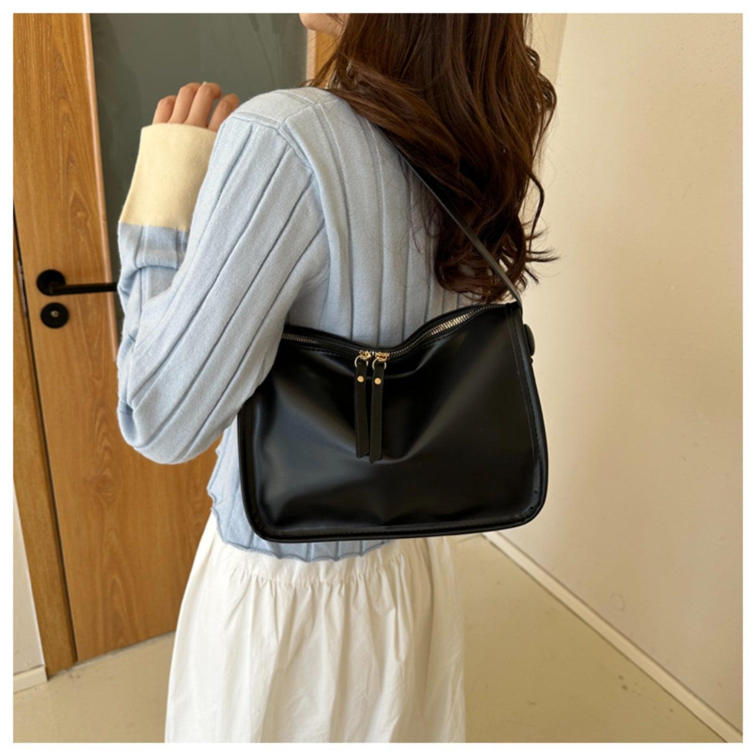 PU Leather Shoulder Bag - 808Lush