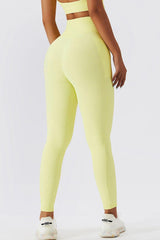 Basic Bae Crossover Waist Active Leggings - 808Lush