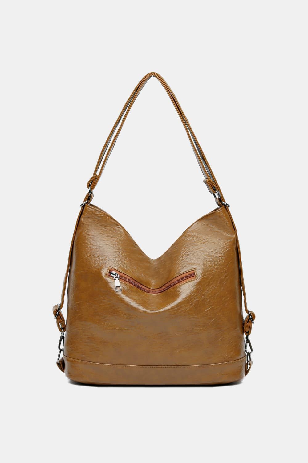 PU Leather Shoulder Bag - 808Lush