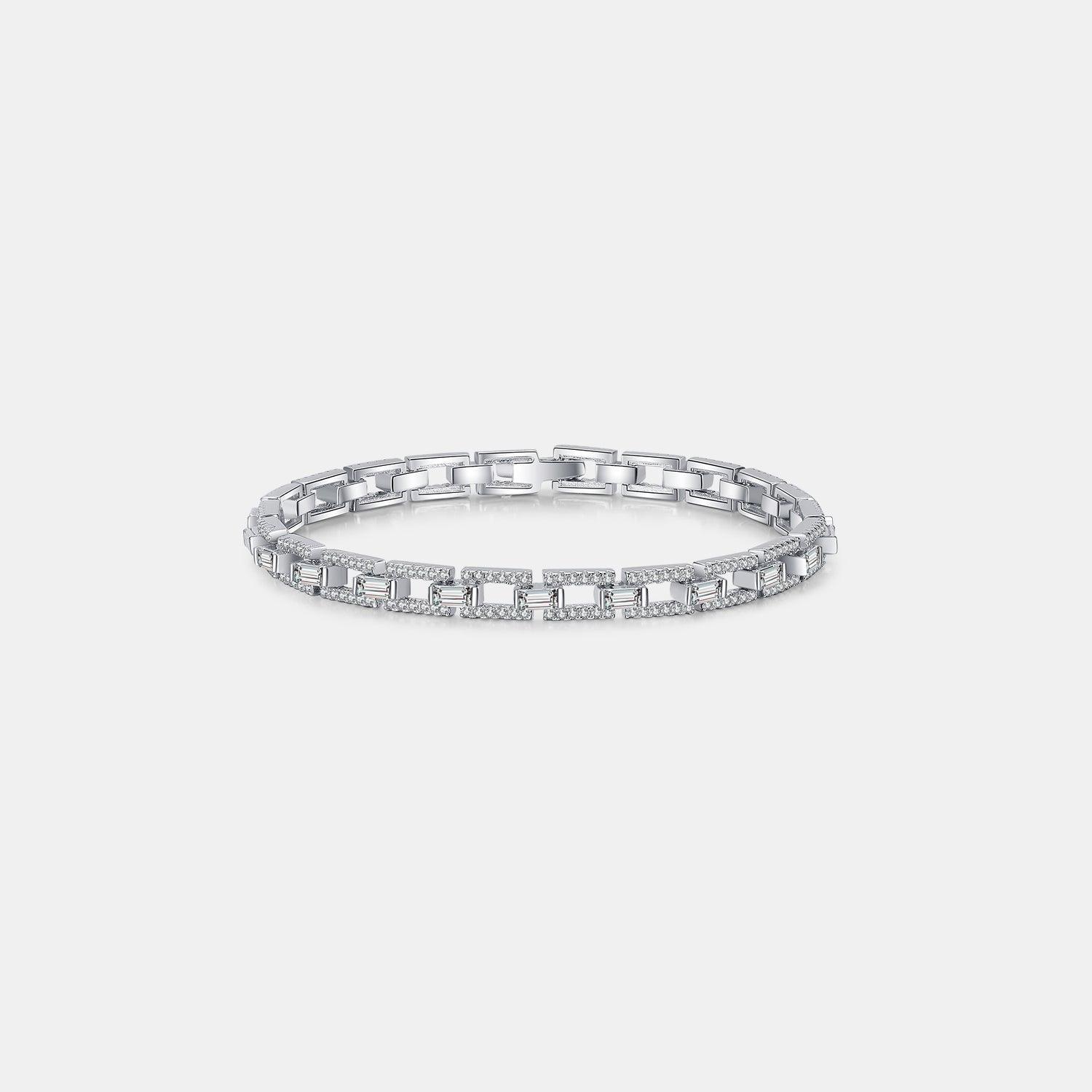 3.2 Carat Moissanite 925 Sterling Silver Bracelet - 808Lush