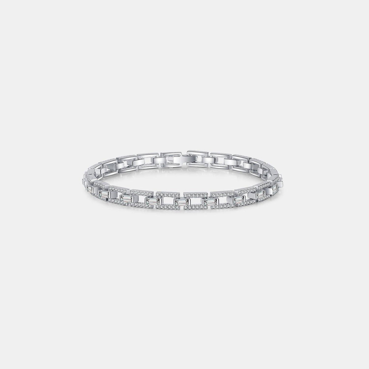 3.2 Carat Moissanite 925 Sterling Silver Bracelet - 808Lush