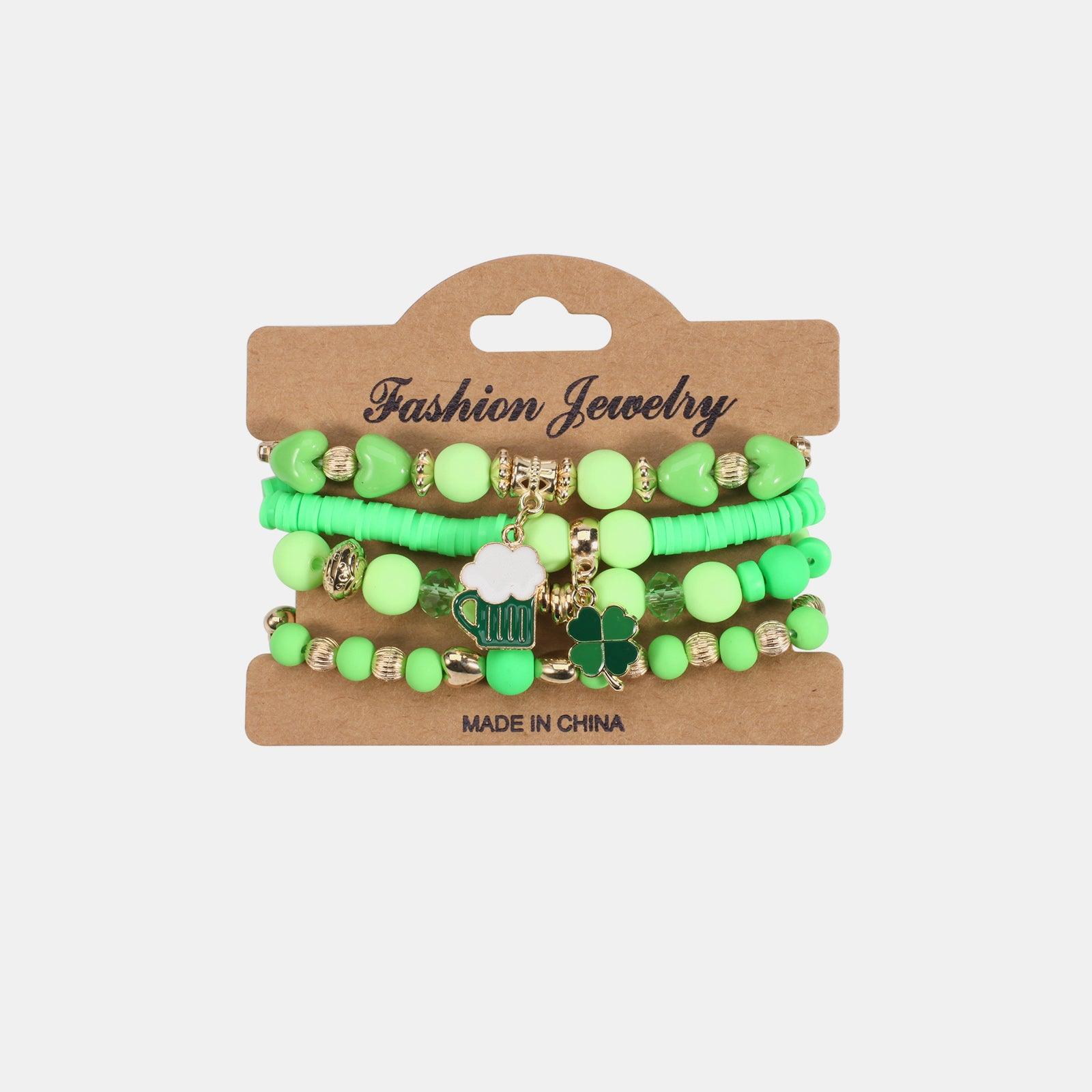 Beaded Soft Pottery Charm Bracelet - 808Lush