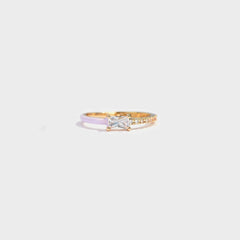 Heart Shape Inlaid Zircon Enamel Ring - 808Lush