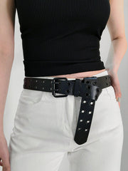 Grommet PU Leather Belt - 808Lush