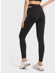 Crisscross Cutout Sports Leggings - 808Lush