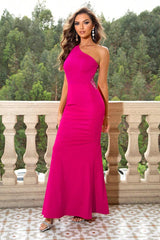 One-Shoulder Sleeveless Maxi Dress - 808Lush