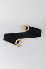 Zinc Alloy Buckle Elastic Belt - 808Lush