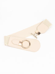 PU Elastic Wide Belt with Alloy Buckle - 808Lush