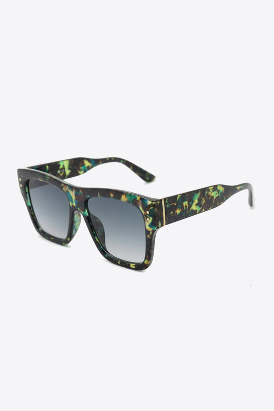 UV400 Patterned Polycarbonate Square Sunglasses - 808Lush