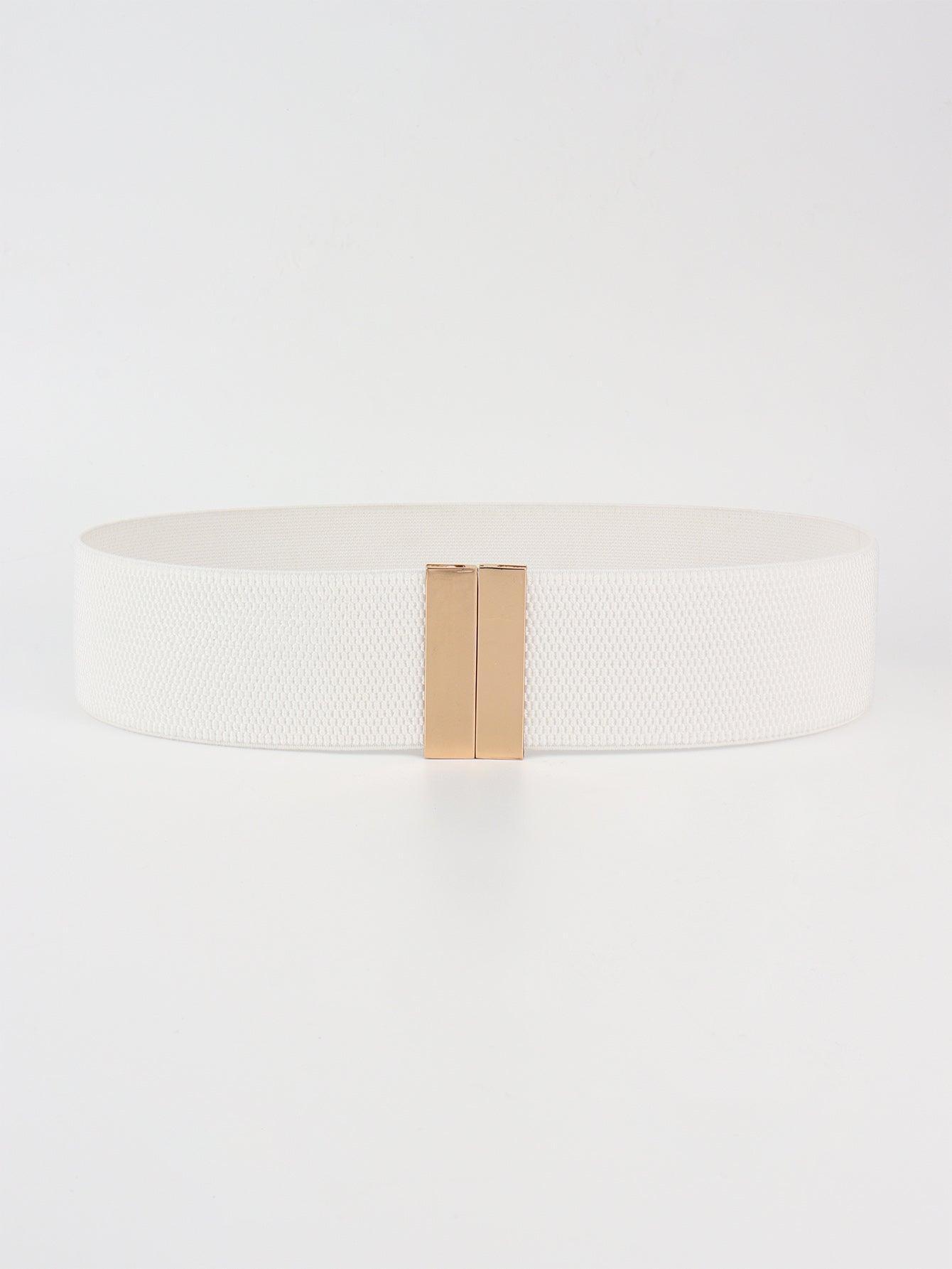 Alloy Buckle Elastic Belt - 808Lush