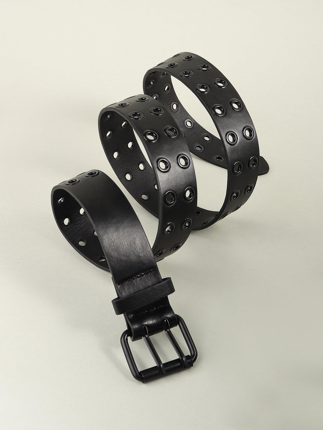 Grommet PU Leather Belt - 808Lush