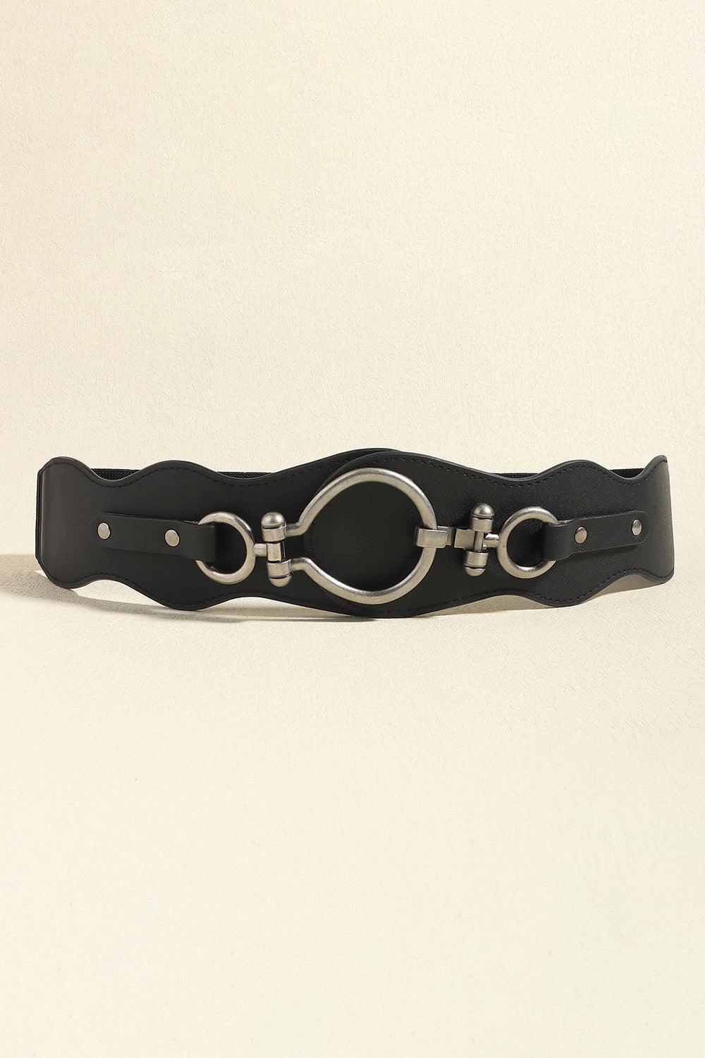 PU Leather Zinc Alloy Buckle Belt - 808Lush