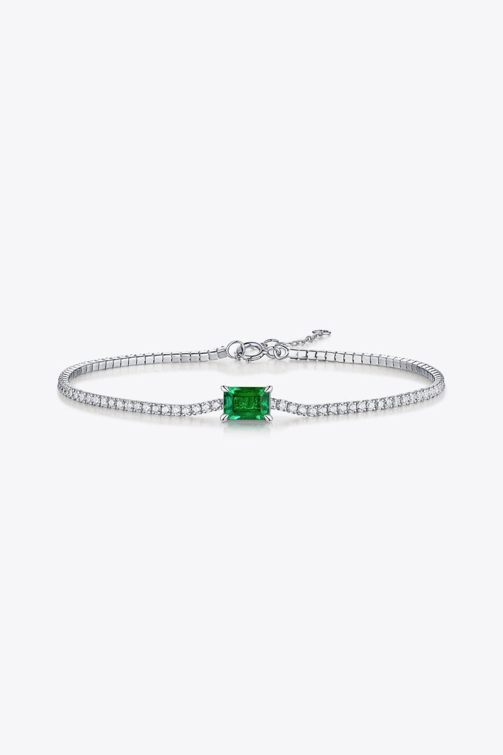 Adored 1 Carat Lab-Grown Emerald Bracelet - 808Lush