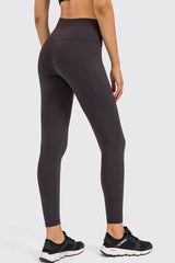 High Rise Yoga Leggings with Side Pocket - 808Lush