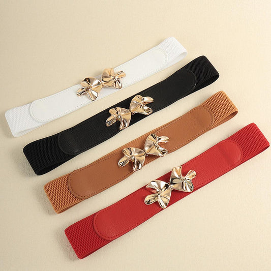 Alloy Buckle Elastic Belt - 808Lush