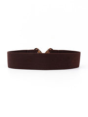 Geometric Buckle Elastic Wide Belt - 808Lush