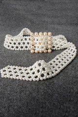 Alloy Buckle Pearl Belt - 808Lush