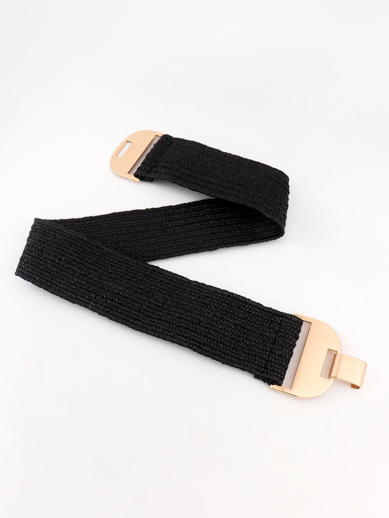 Alloy Buckle Elastic Belt - 808Lush