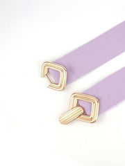 Geometric Buckle Elastic Wide Belt - 808Lush