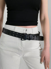 Grommet PU Leather Belt - 808Lush