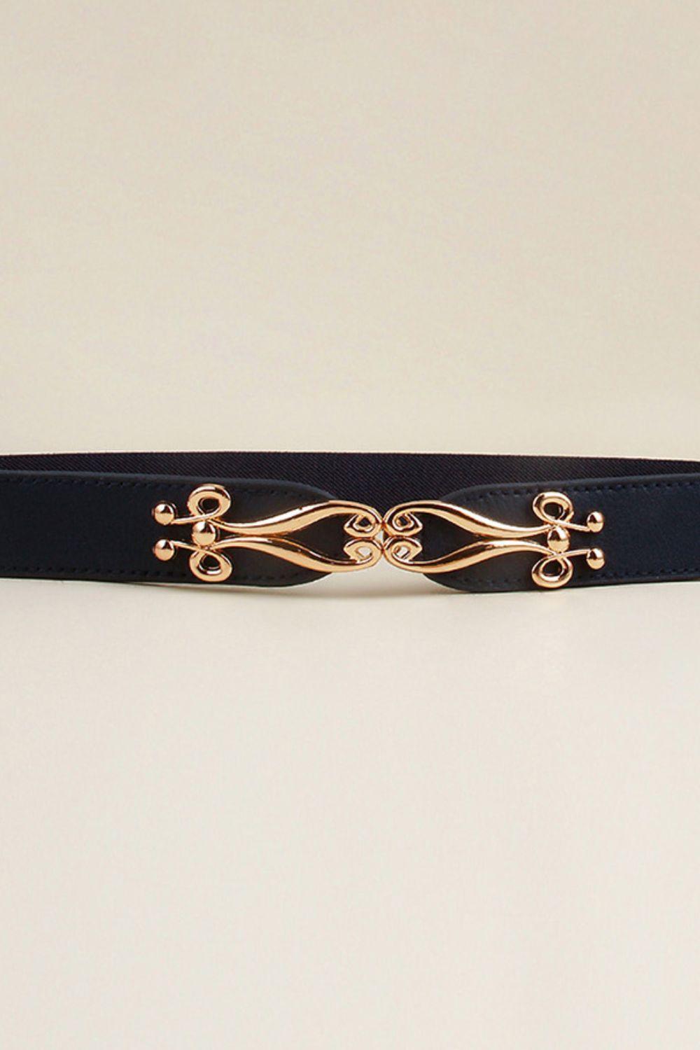 Alloy Buckle Elastic Belt - 808Lush