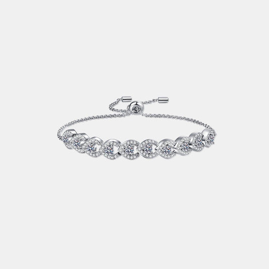 1 Carat Moissanite 925 Sterling Silver Bracelet - 808Lush