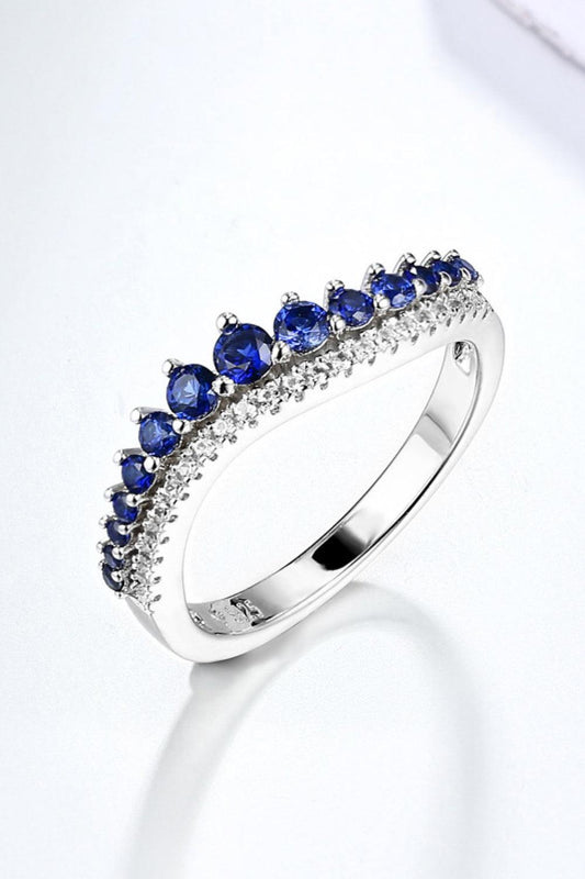 Lab-Grown Sapphire 925 Sterling Silver Rings - 808Lush