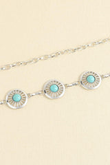 Vintage Turquoise Alloy Belt - 808Lush