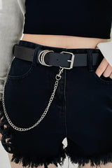 PU Leather Alloy Chain Belt - 808Lush