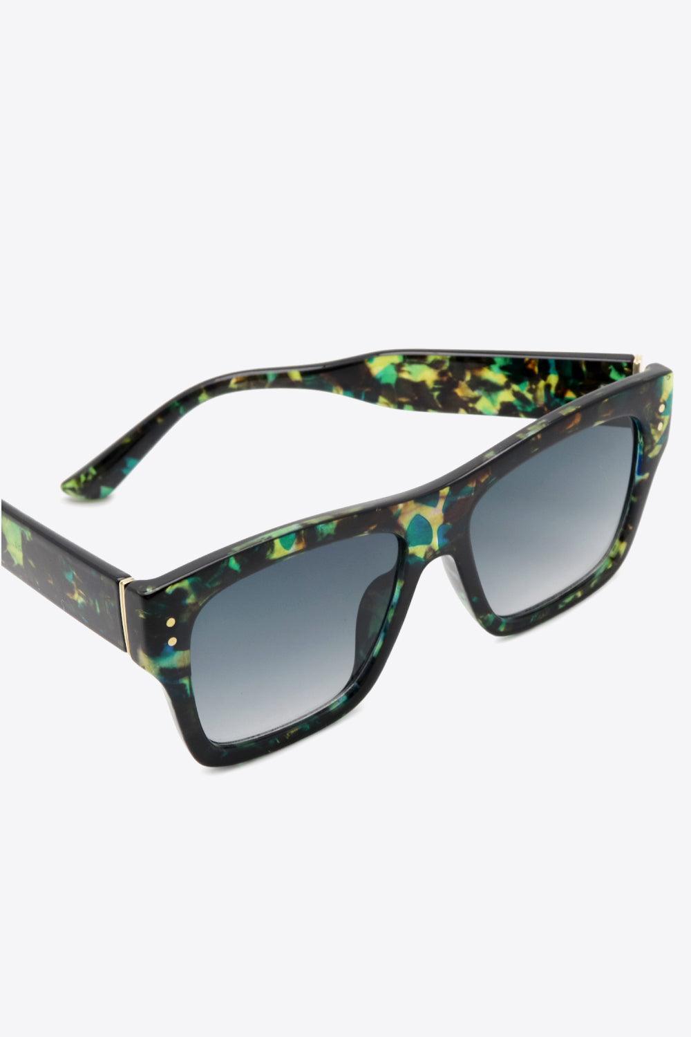 UV400 Patterned Polycarbonate Square Sunglasses - 808Lush