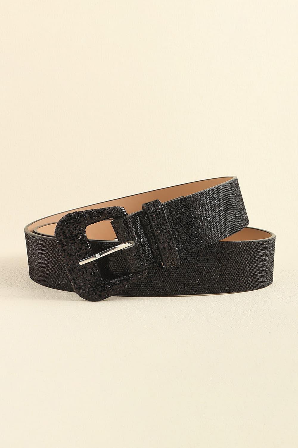 Glitter PU Leather Belt - 808Lush