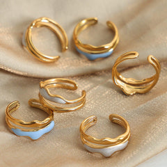 18K Gold-Plated Open Ring - 808Lush