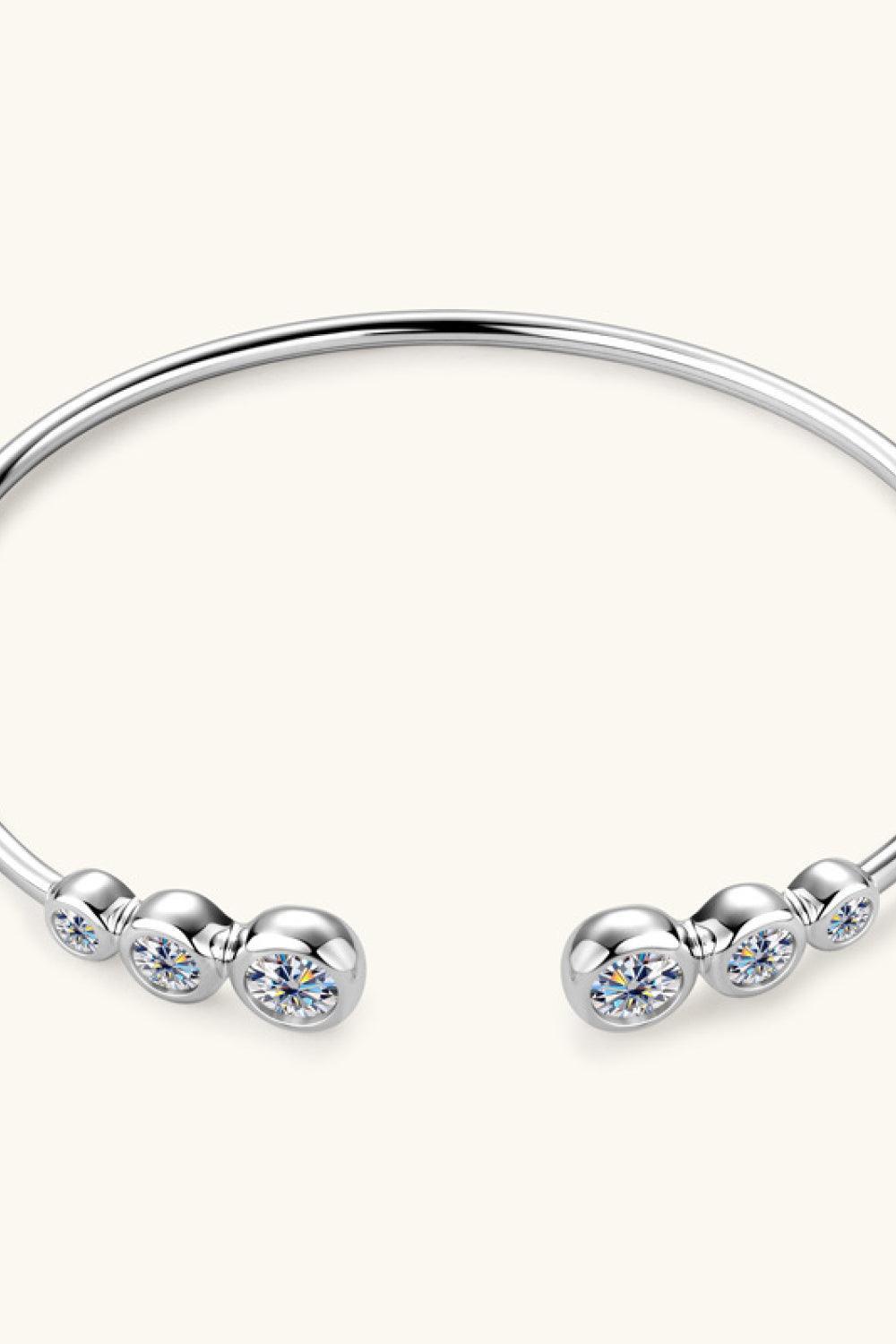 1.8 Carat Moissanite 925 Sterling Silver Bracelet - 808Lush