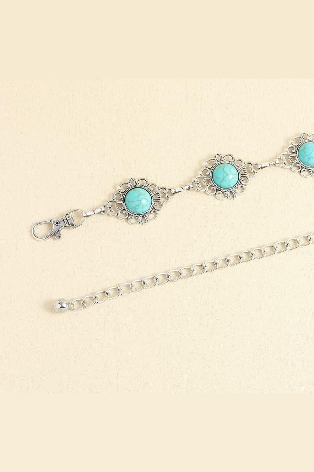 Vintage Turquoise Alloy Belt - 808Lush