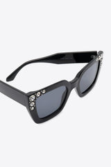 Inlaid Rhinestone Polycarbonate Sunglasses - 808Lush