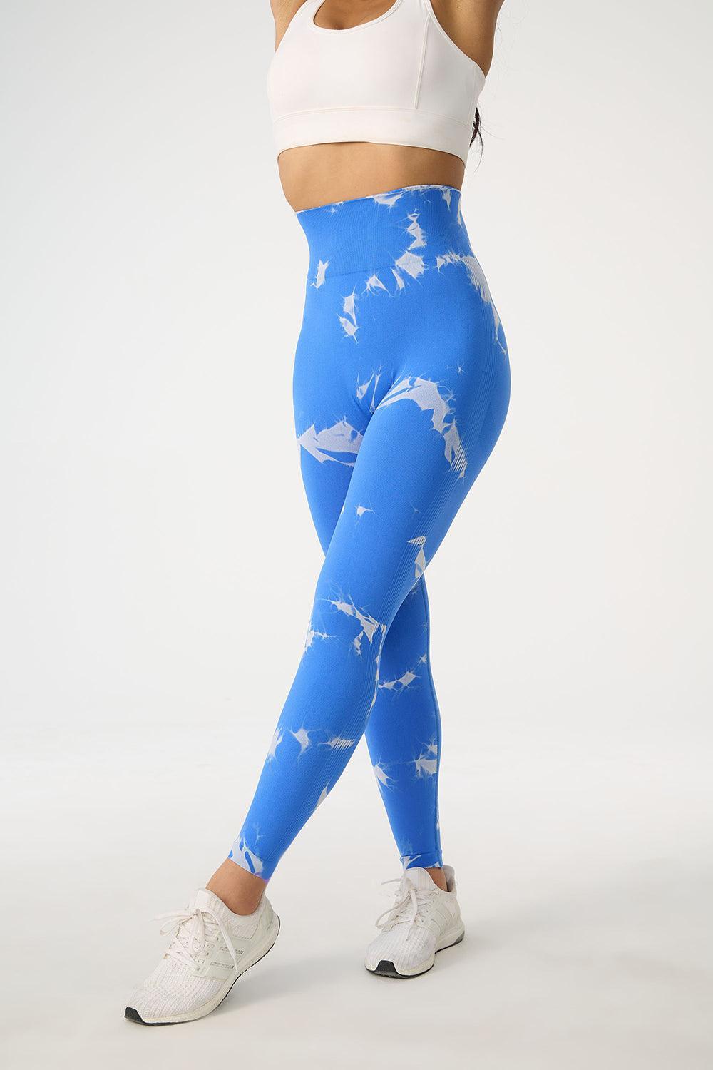 Tie-Dye High Waist Active Pants - 808Lush