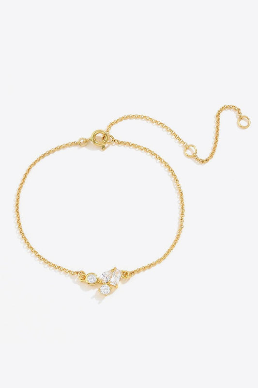 18K Gold Plated Zircon Bracelet - 808Lush