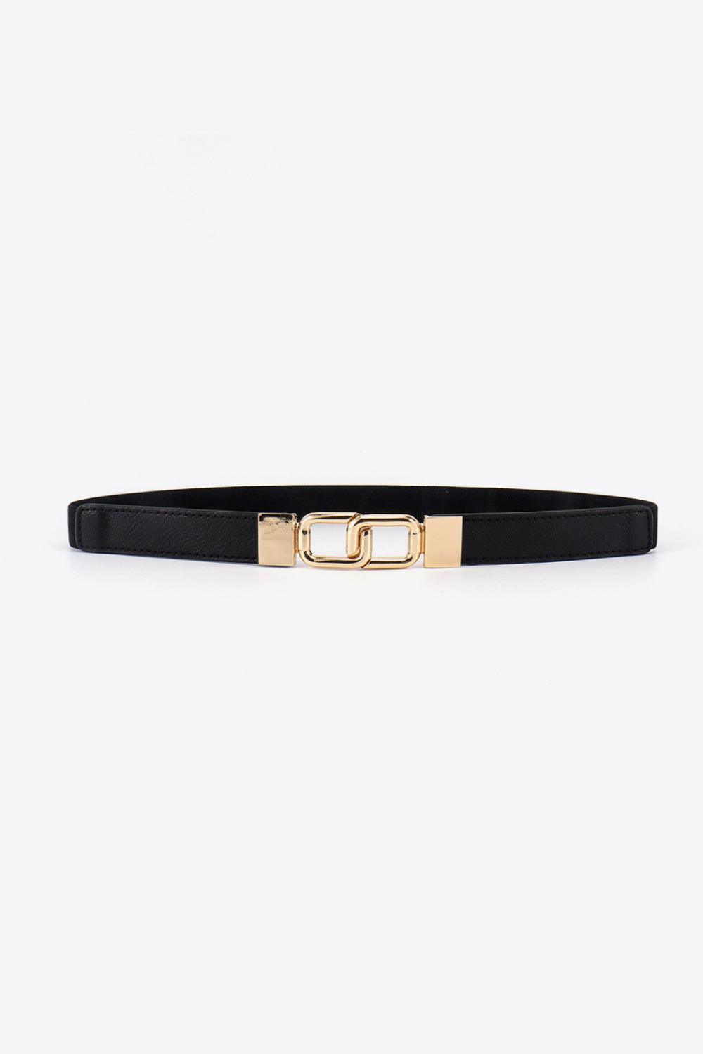 Geometric Double Buckle Elastic Belt - 808Lush