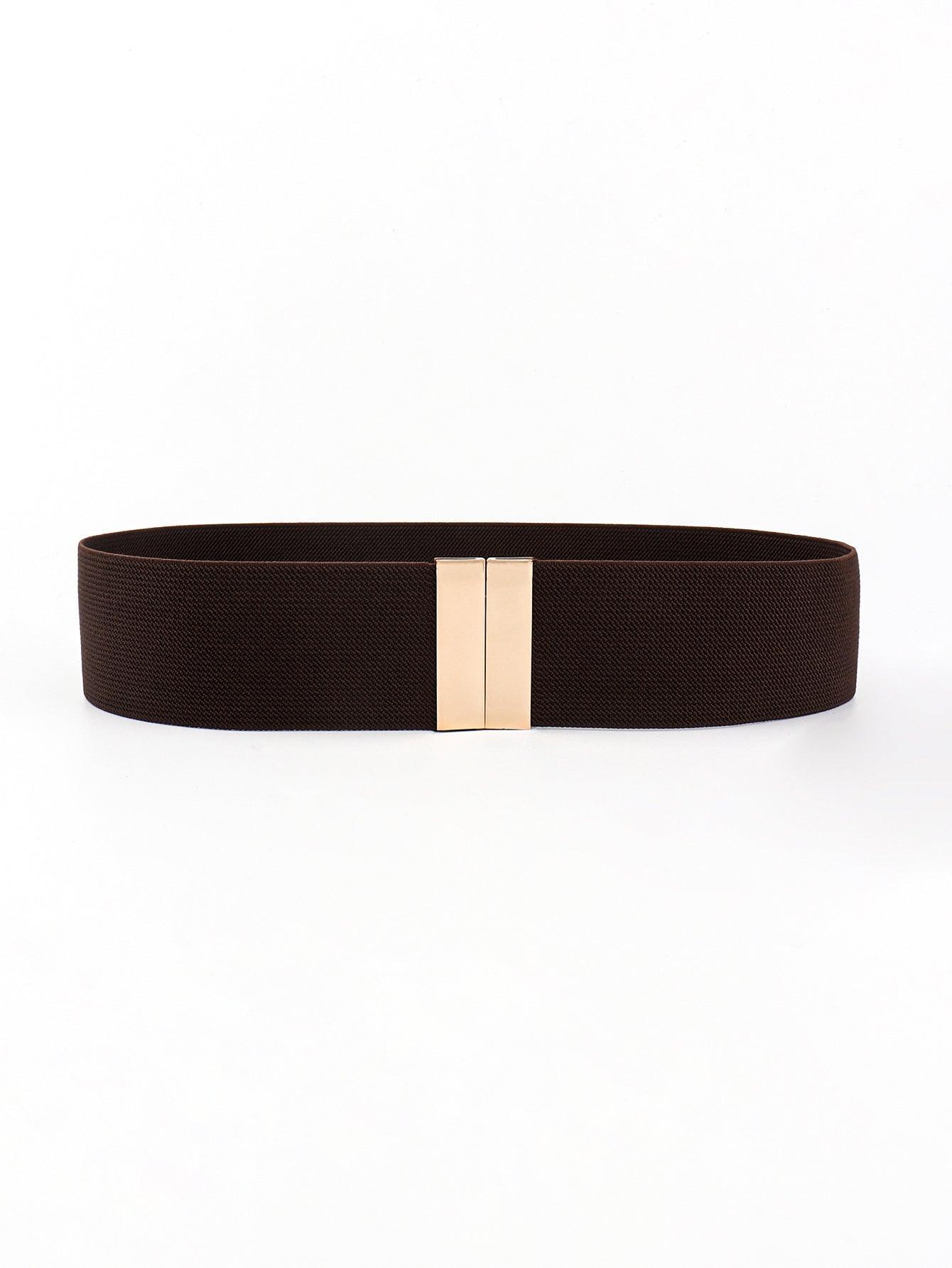 Alloy Buckle Elastic Belt - 808Lush