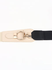 PU Elastic Wide Belt with Alloy Buckle - 808Lush